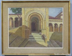Art: VISTA DE PORTICO. OLEO S/ LIENZO. MITAD SIGLO XX